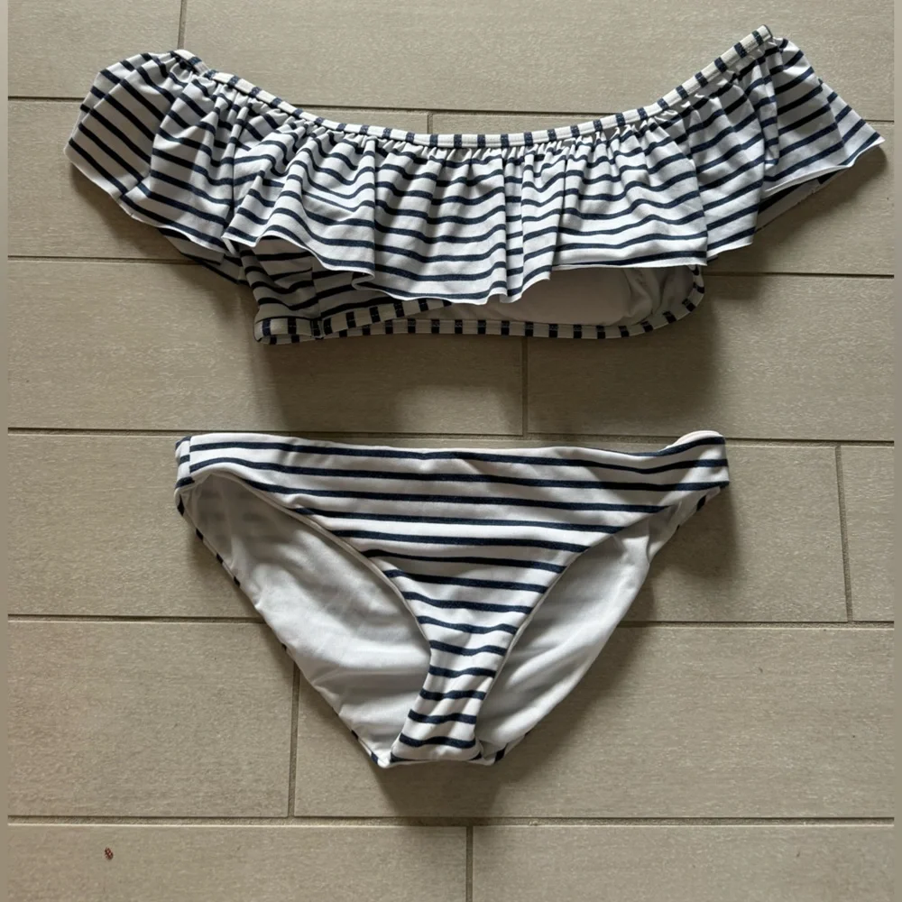 Splendid Ruffle Stripe Bikini - Picture 2 of 5